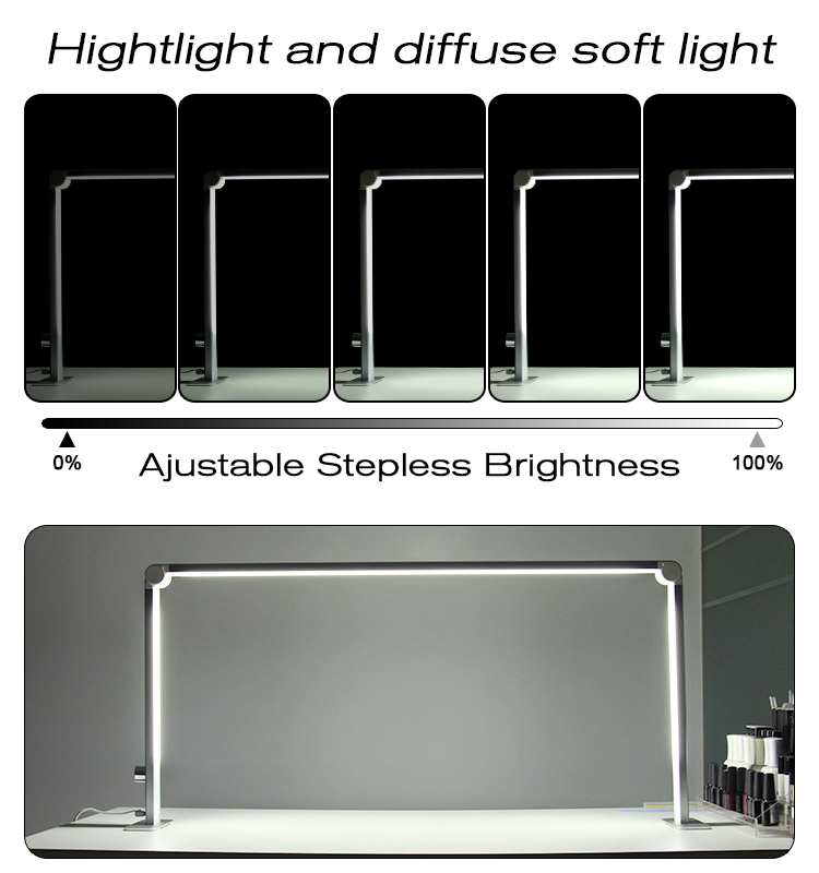 Folding LED Nail Table Light for Manicure Beauty Salon