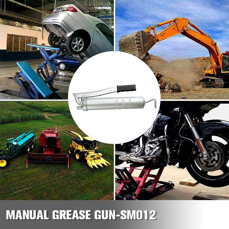 Manuelle Fettpistole 4500-6000 Psi Silvery Held Pump Manuelle Eimer Handfettpistole Werkzeug