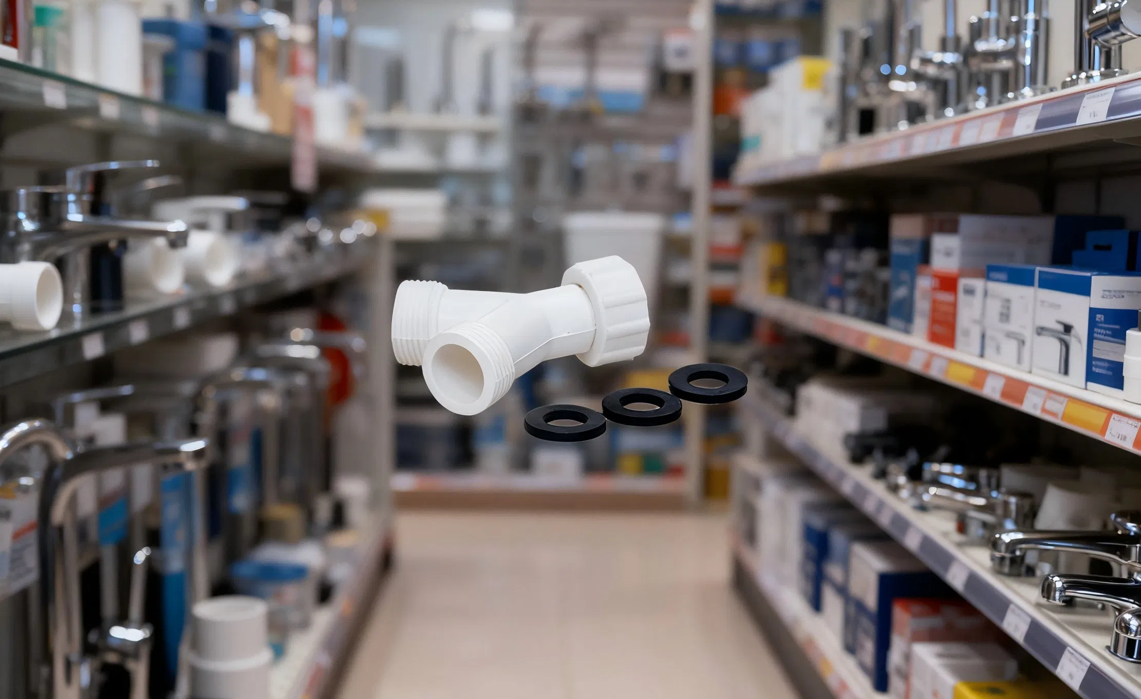 Durable Plastic Y Tee Pipe Valve - Water Fitting for Plumbing System