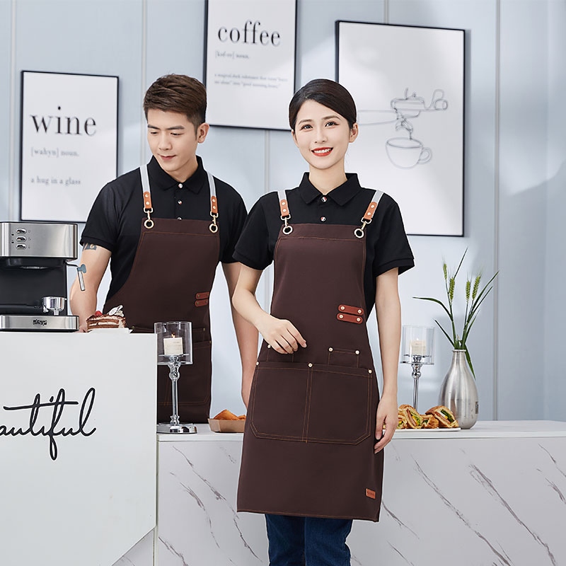 Solid Color Waterproof Breathable Apron for Flower Shop and Hotel Logistics