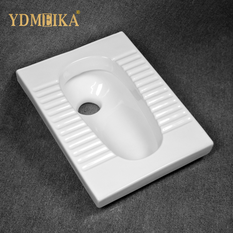 Cheap Price and Good Quality White Wc Squatting Pan Ceramic Squat Pans Non-Slip Squat Toilet