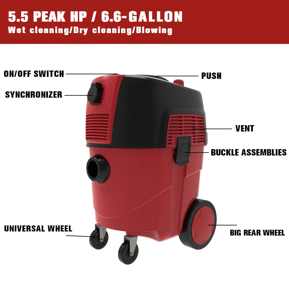 High Suction Building Vacuum Cleaner with Wall Grinding Machines Cordless Vacuum Sweeper