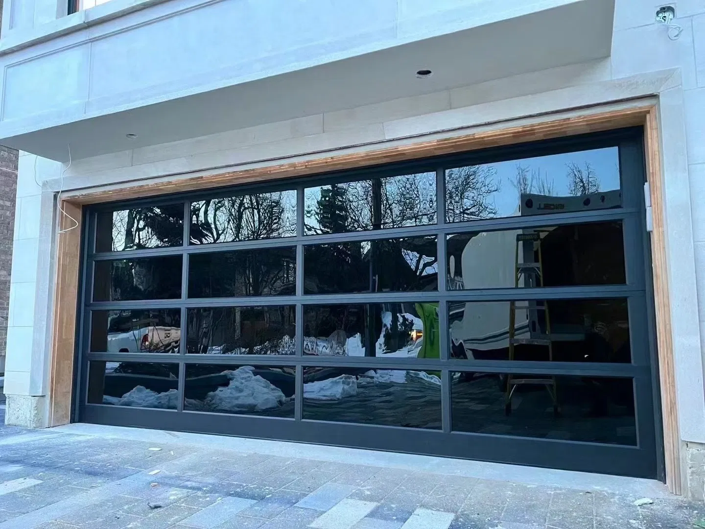 Aluminium Sectional See Through Garage Door Overhead Carriage Gate Insulated Glass Garage Doors