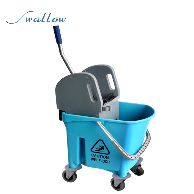 Dual Bucket Mop Wringer with Frame