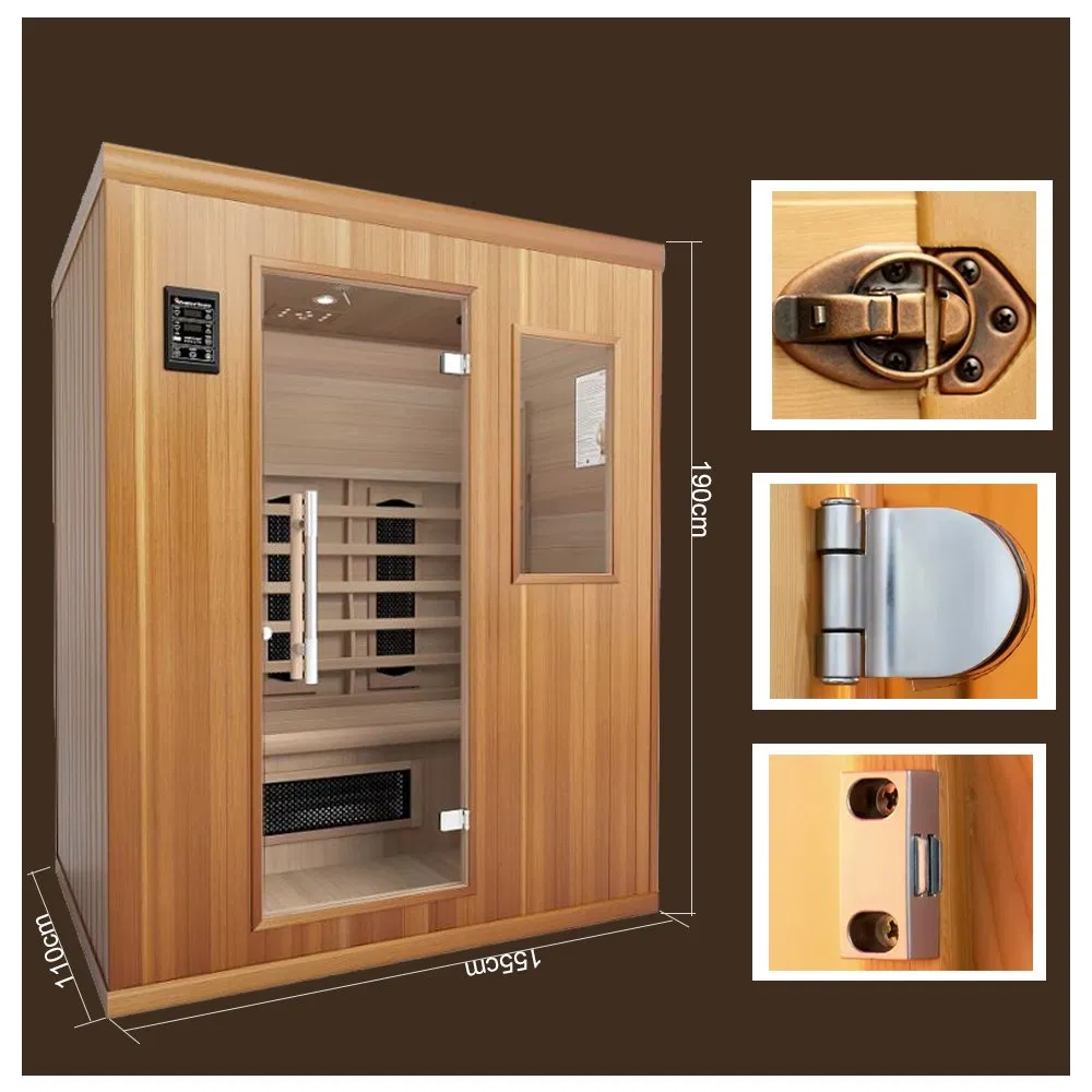 Инфракрасная сауна для дома из канадской тсуги на 1-3 человек