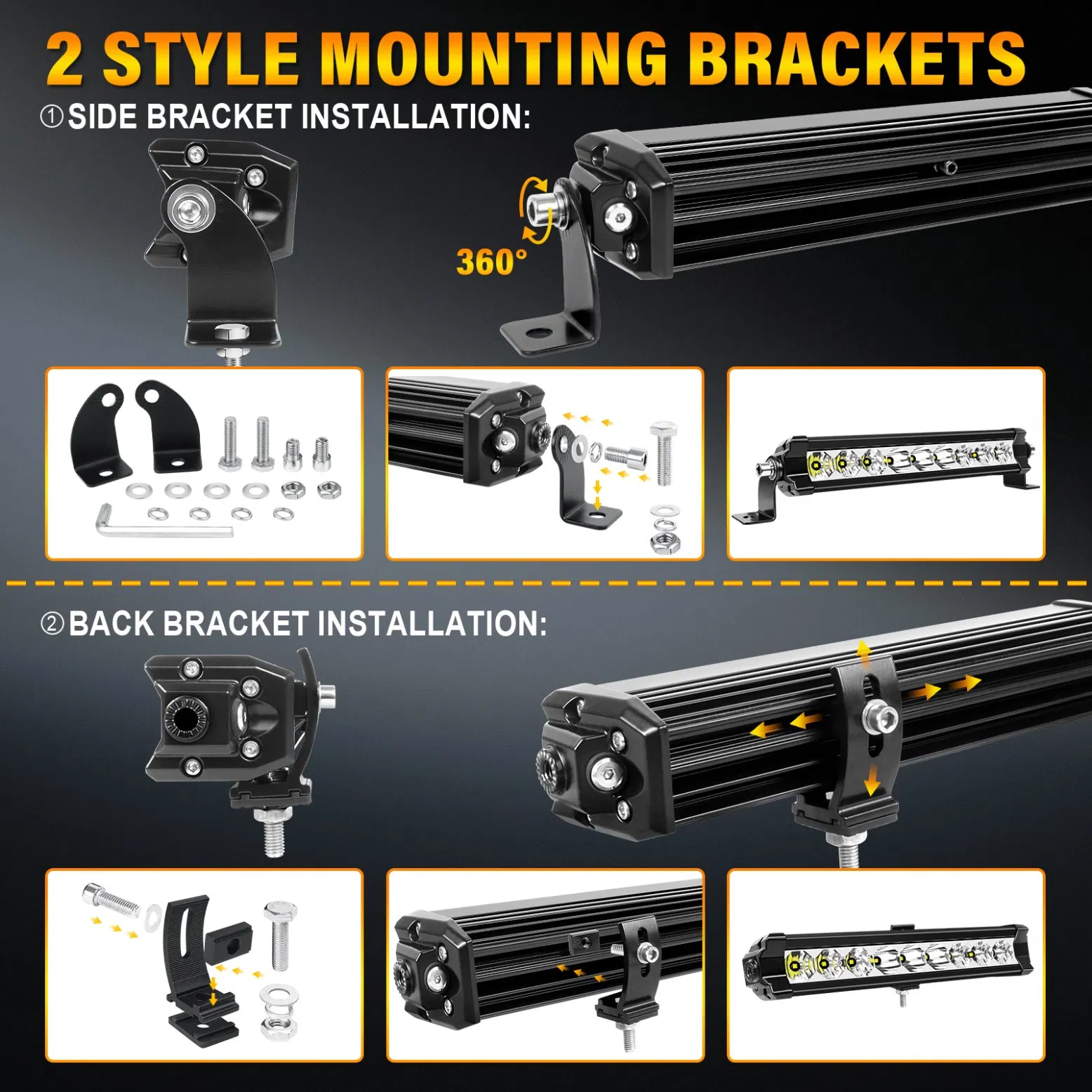 Tapaodu 11-дюймовая октагональная светодиодная лампа для бампера — однорядный габаритный фонарь DRL