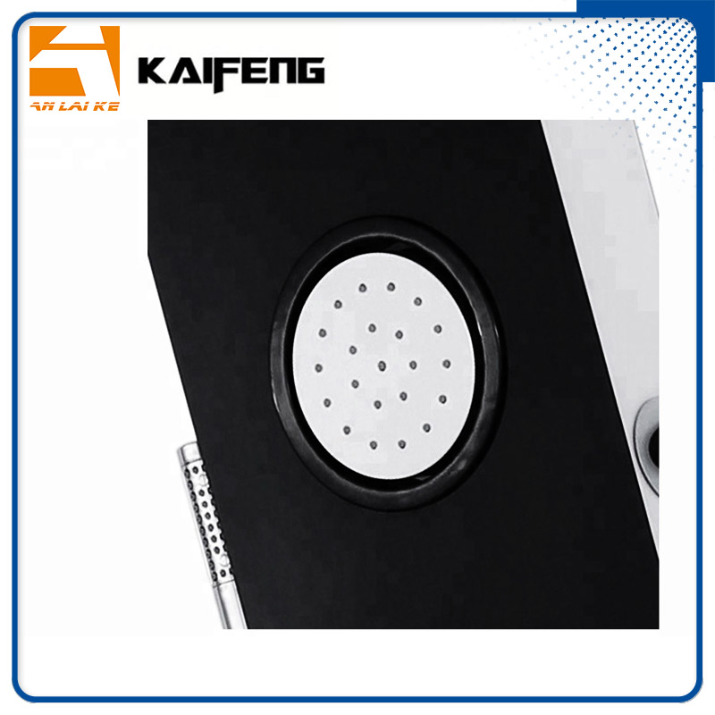 Black Aluminum Shower Panel with Jets (LN-A79)