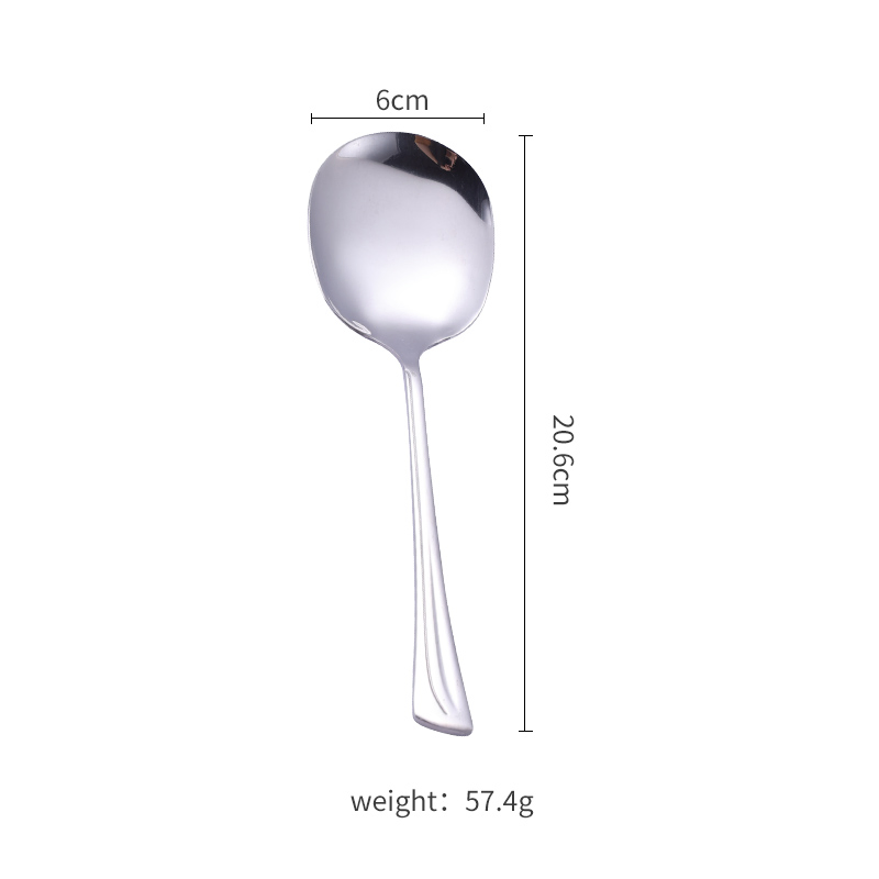 Stainless Steel Public Porridge Spoon for Dinnerware Set