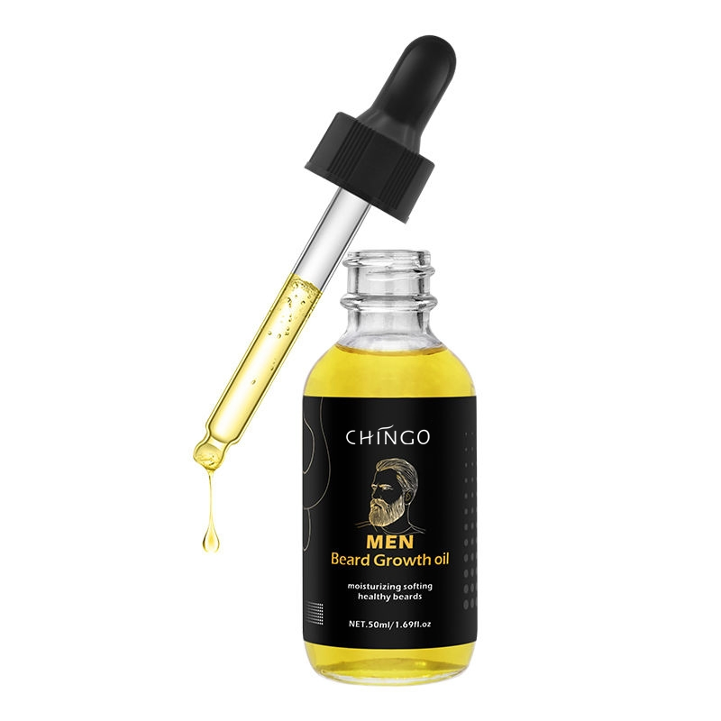 Natural Men Beard Growth Oil Moisturizing Softening Healthy Beard Care