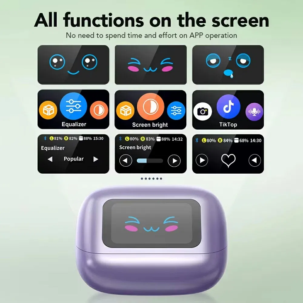 Ne54 Ai Translation Earbuds HiFi Audio Bluetooth-Compatible 6.0 135 Languages Real Time Translation Earphones