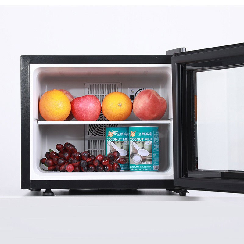 Energy-Saving Mini Bar Refrigerator Compact Cooler. Stylish Mini Bar Fridge with LED Light Feature