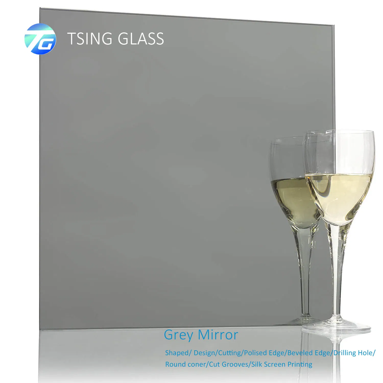 Tinted Silver Mirror Double Coating Pink Tinted Color Mirror Bronze/Glod/ Green/Blue/Grey Colored