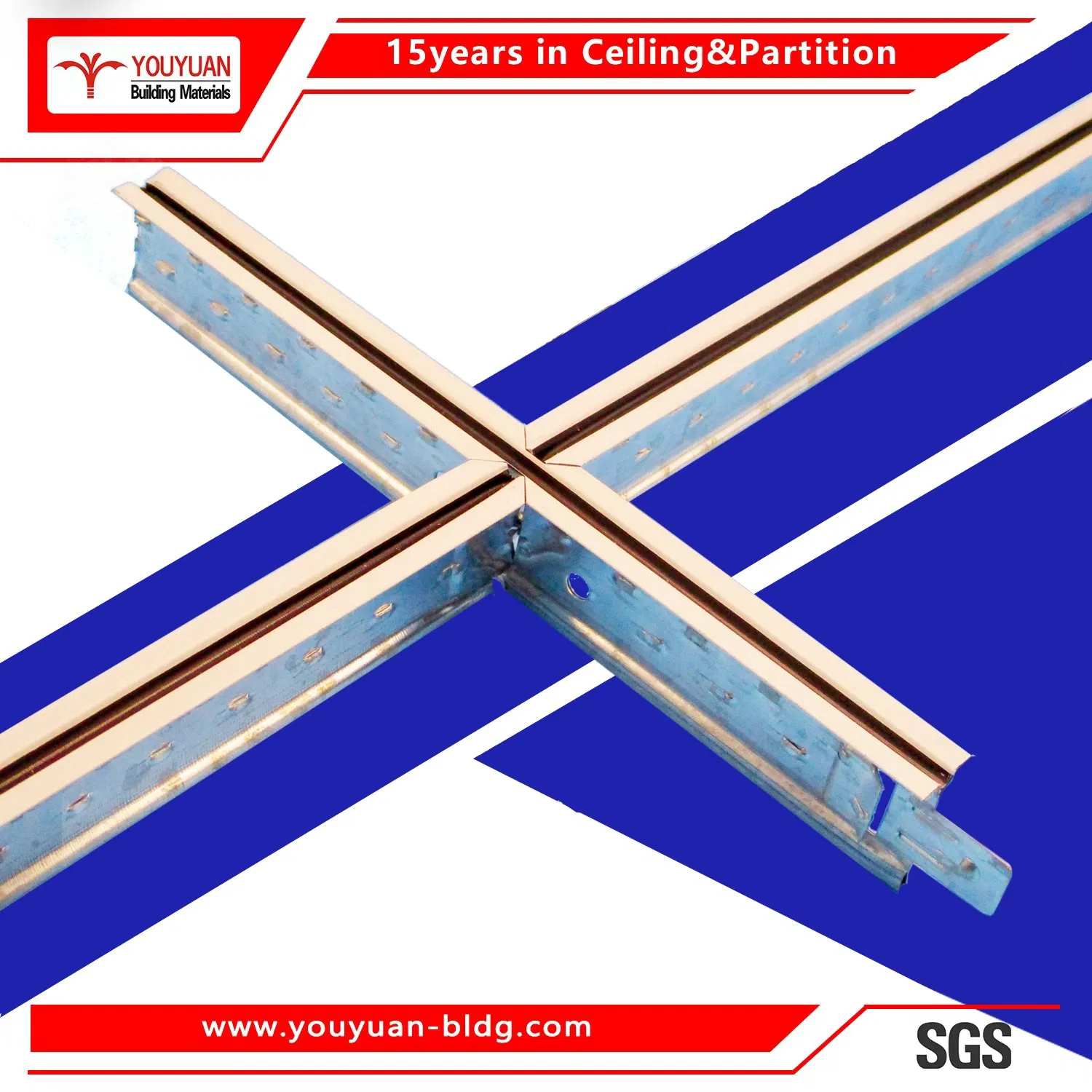 Iron Suspended Ceiling Price with T Grid Installation