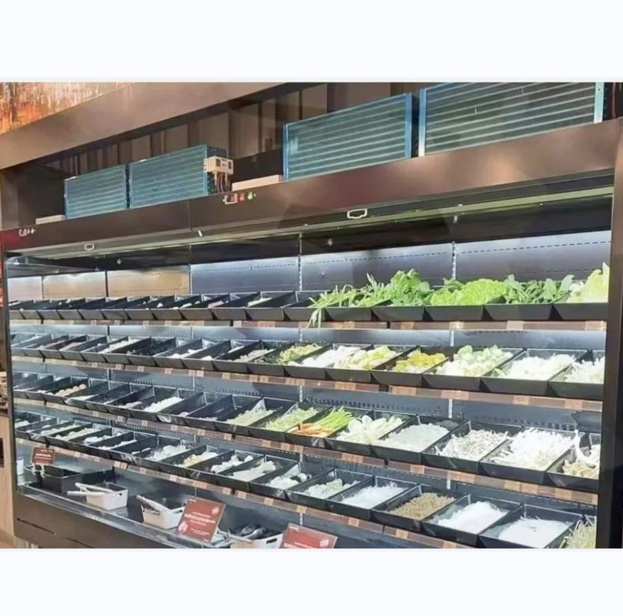 Durable Transparent Solid Decelerate Semi-Automatic Vertical Plastic Night Blind for Ice Locker