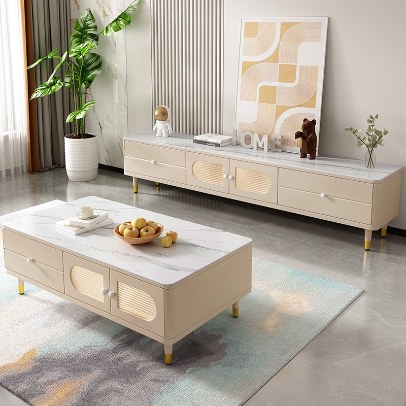 Комплект мебели для гостиной деревянный шкаф тумба под ТВ столик