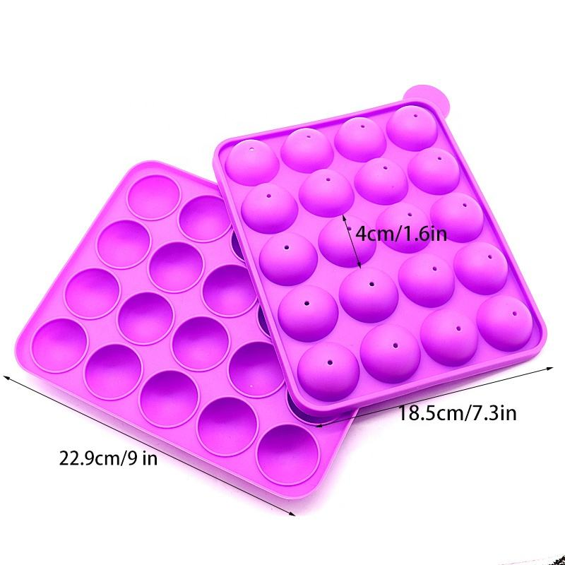 Форма для ледяных шариков и кейк-попсов из силикона, 20 ячеек