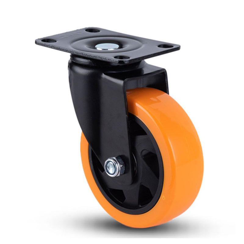 Stable Swivel Blue Threaded Stem Industrial Caster