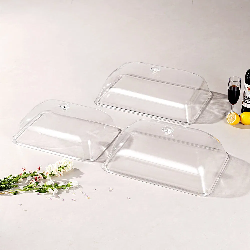 Professional Buffet Food Cover - Clear PC/PS Plastic Pan Covers
