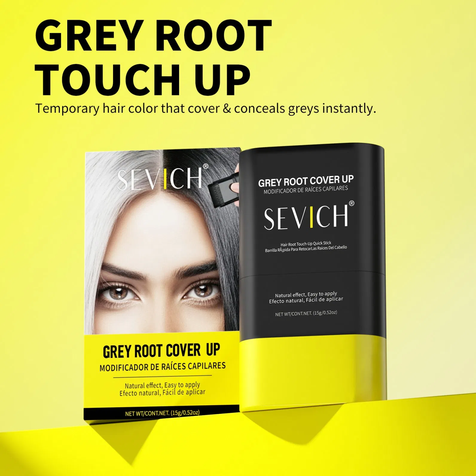 Sevich Magic Root Touch Cover up Black Hair Dye Cream