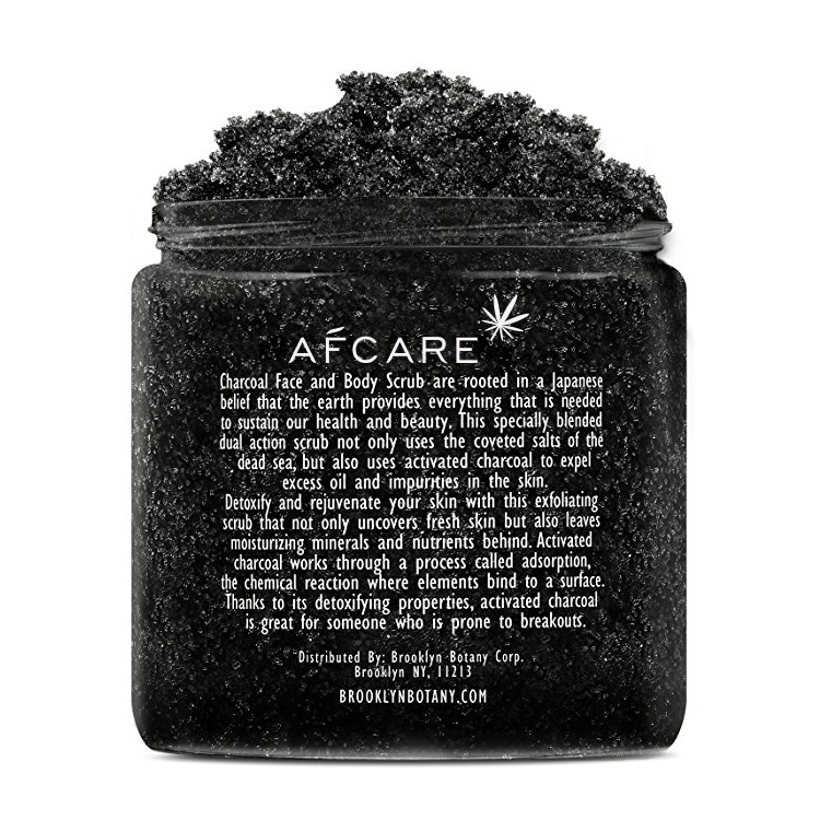 Rivate Label Exfoliating Soften Skin Bamboo Charcoal Exfoliating Scrub