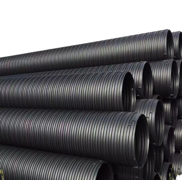 Large-Diameter Plumbing Water Steel Belt Reinforced HDPE Corrugated Pipe