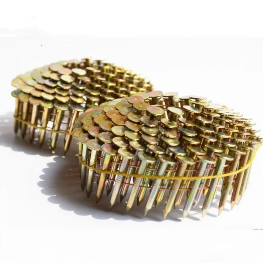 High Quality Galvanized 15degree Smooth/Ring Shank Wire Coil Roofing Nail for Construction