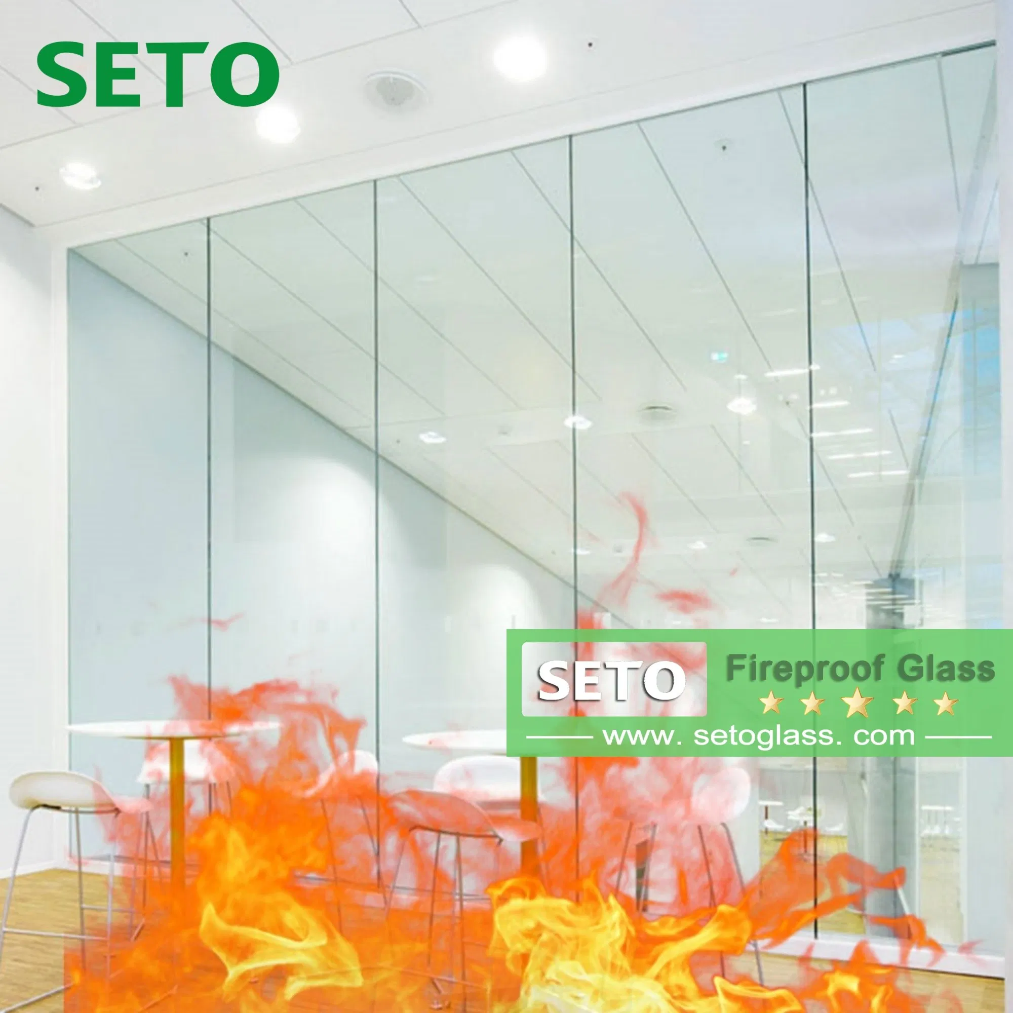 High Quality Custom Fire Insulation 15min-120min Building Fireproof Glass