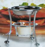 Kitchen Butter Stand Customized Butter Warmer with Bowls and Candle Stainless Steel Wire Rack