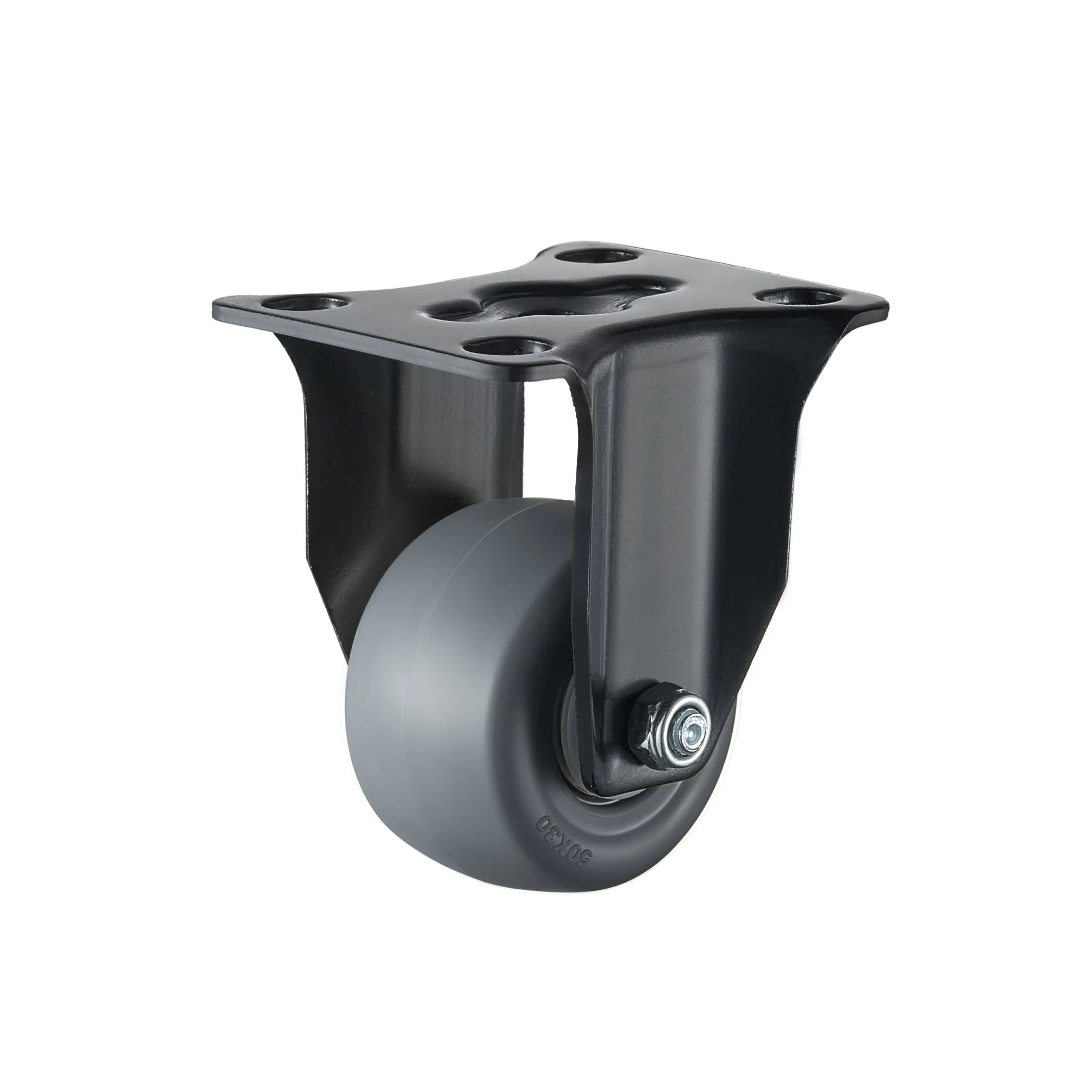 Light Duty Caster 1.6′ ′ 2′ ′ Silent Fixed Castor for Furniture Office Home