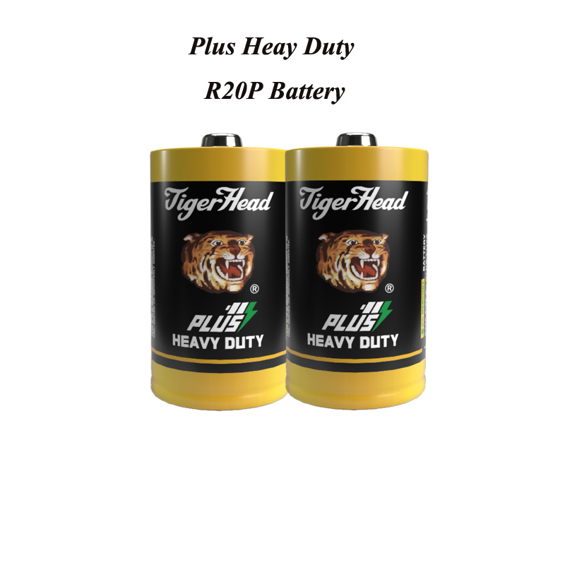 Батарейка R20P Tiger Head, солевая, 1.5В