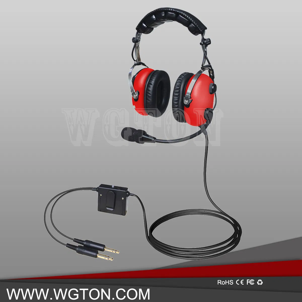 Anr (Active Noise Reduction) Premium Pilot Aviation Headset with MP3 Input (Available Adapters for Aviation Headset Connectors, Helicopter Adapter