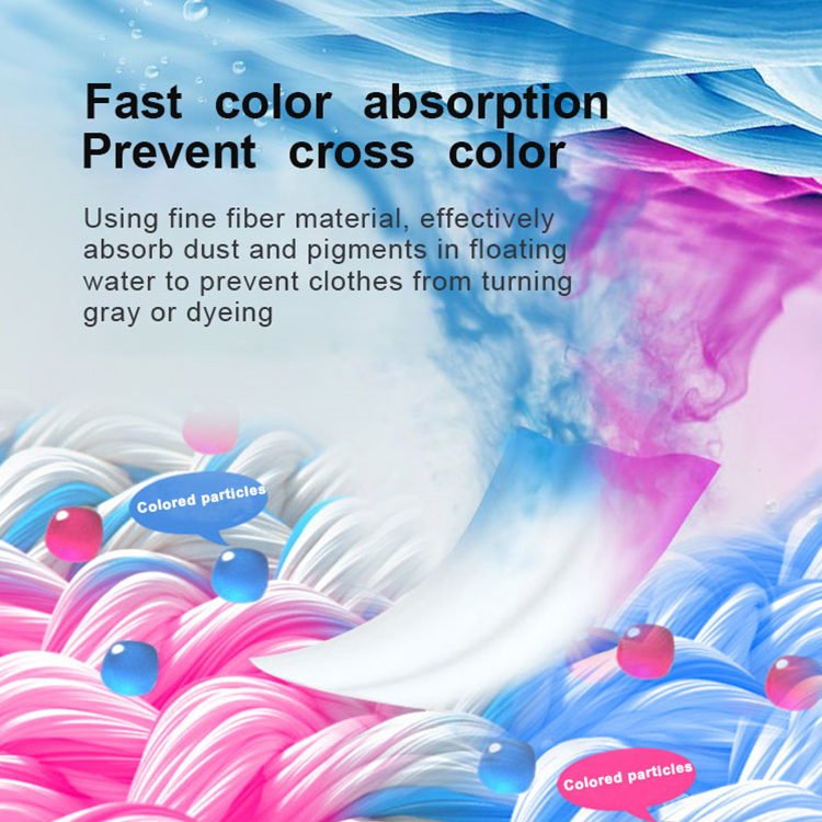 Biokleen Color Laundry Catcher Detergent Washing Soap Paper Dryer Dry Sheets Color Catcher for Laundry
