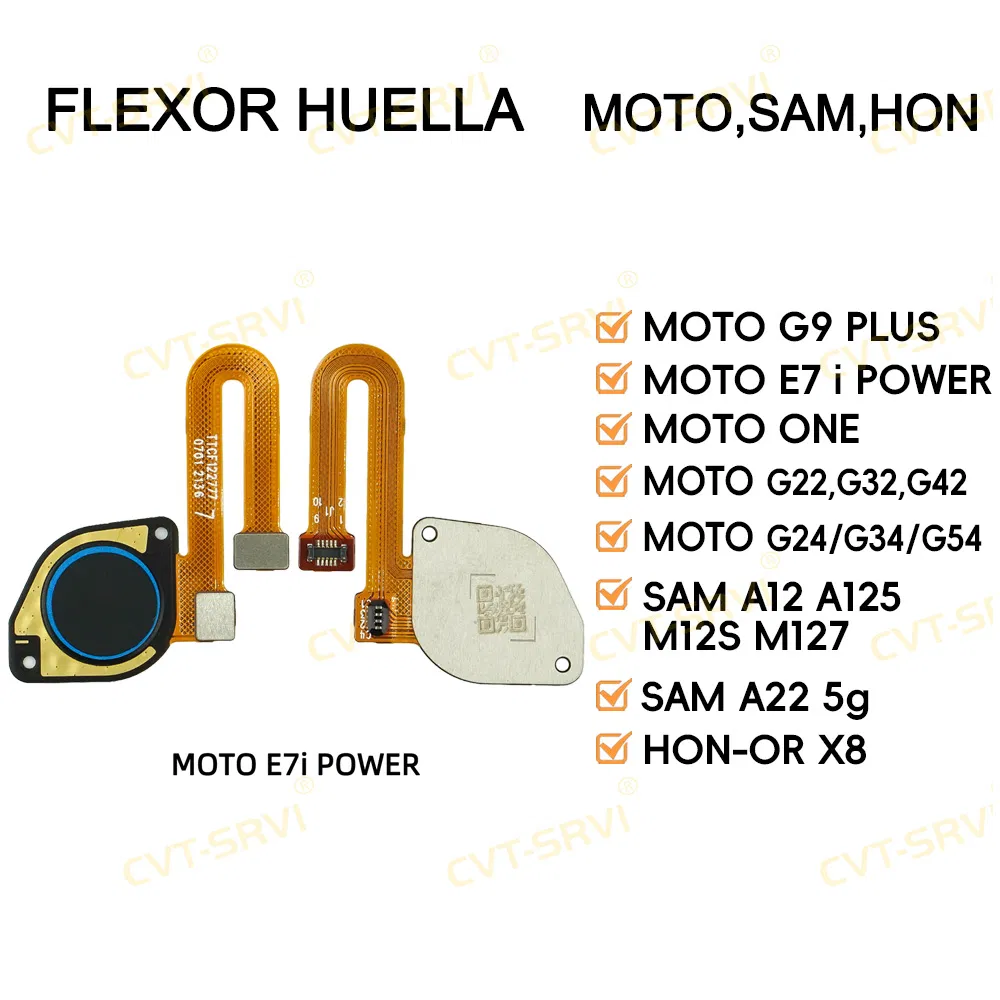 Шлейф сканера отпечатка пальца для Moto G, Samsung A, Honor X8