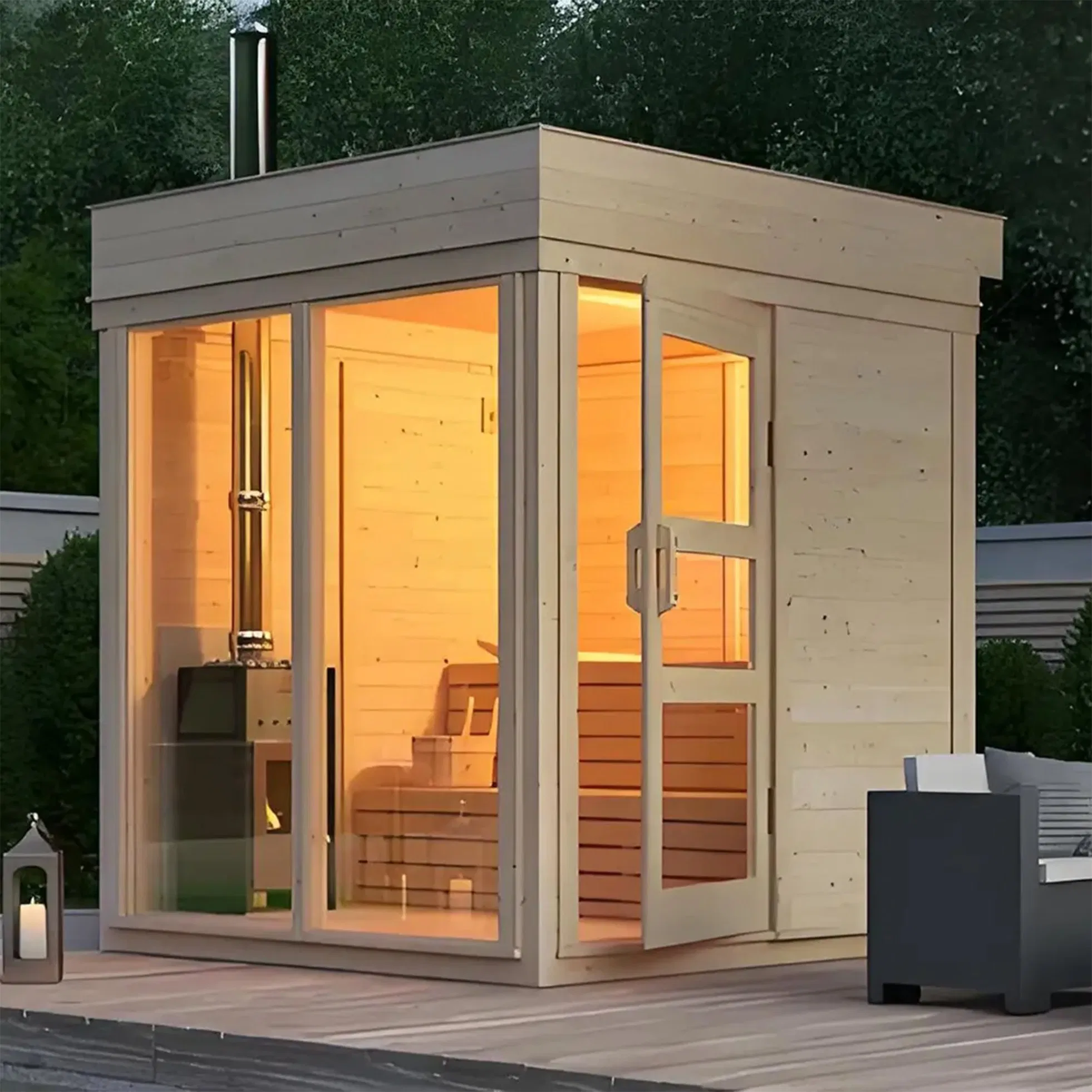 Инфракрасная сауна из кедра BD-YT01 для улицы