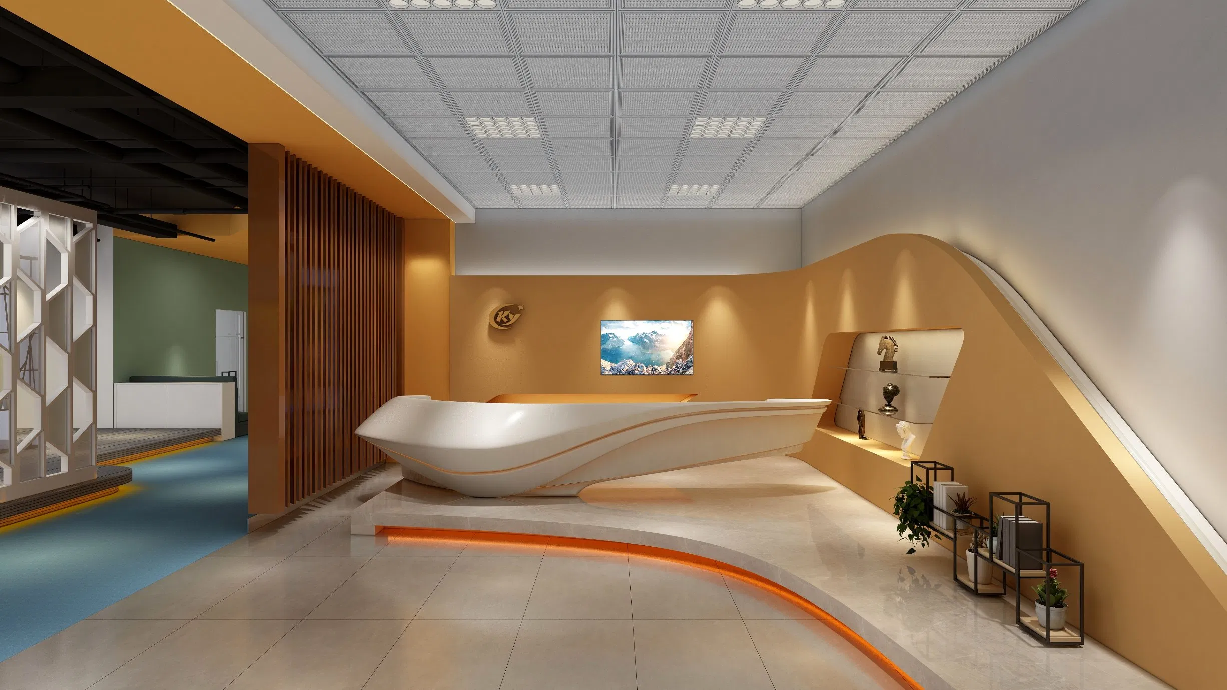 Indoor Decoration Gypsum Ceiling PVC Laminated Gypsum Ceiling Gypsum Ceiling