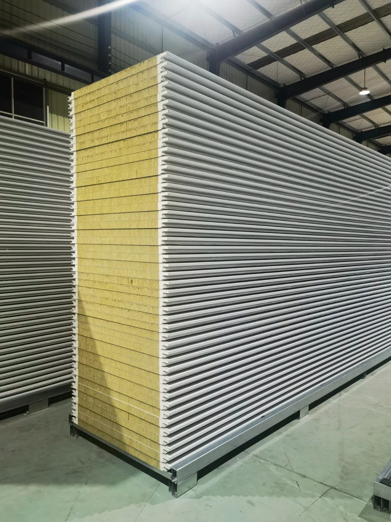 Energy Saving Sound Proof Acoustic PU Rockwool Glasswool Sandwich Wall Panel