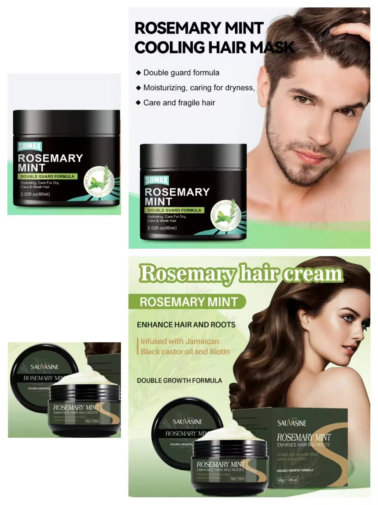 Online Wholesale and Retail Professional 50ml Ideal Keratin Pure Straightening Natural Organic Eco Friendly Collagen Cream Smooth Rosemary Hair Cream