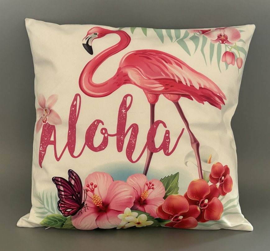 Custom Digital Printing Flamingo Pillow Cushion Used for Sofa and Car
