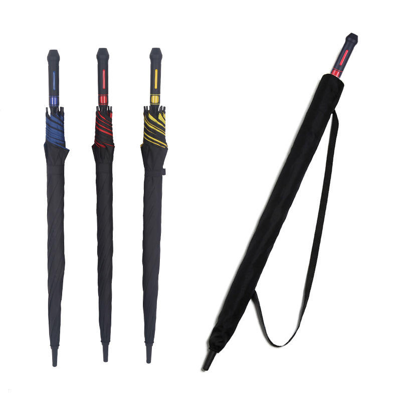 Двухслойный зонт-трость для гольфа, черный