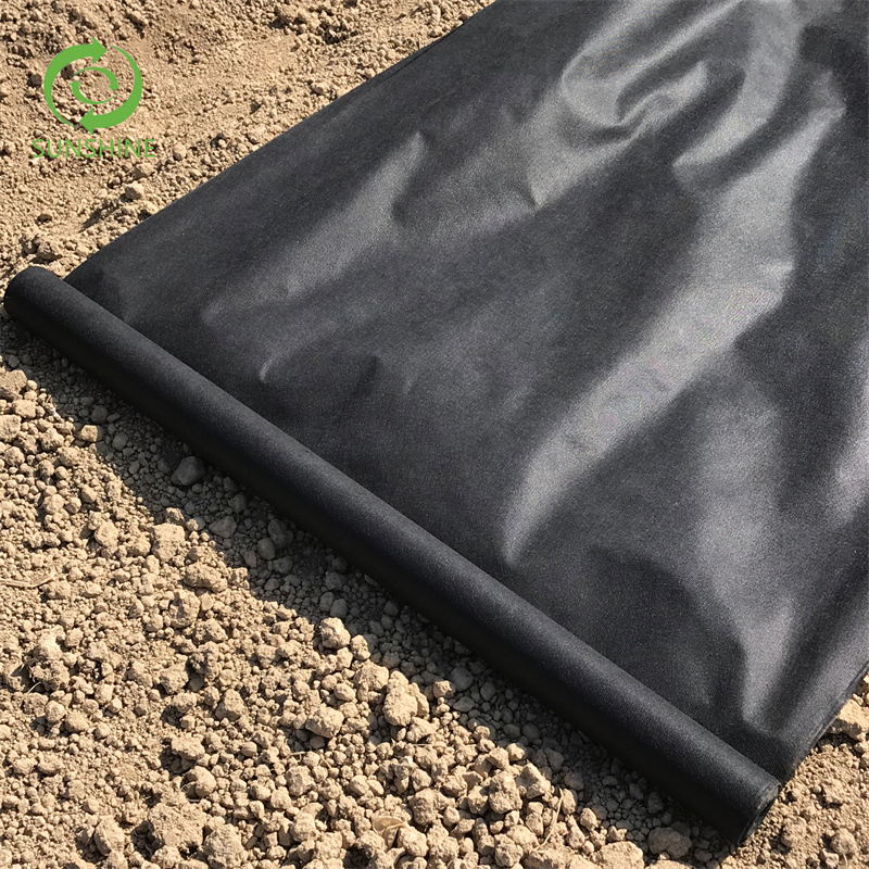 Polypropylene Nonwoven Geotextile 50GSM/100GSM/150GSM/Customized Nonwoven Fabric Roll Weed Barrier Landscape Fabric