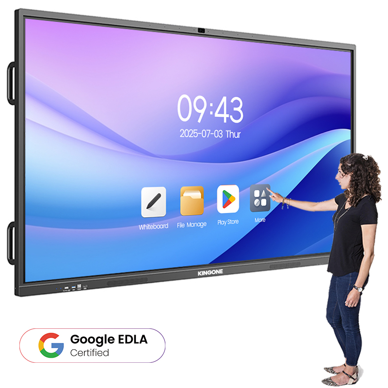 OEM ODM Manufacturer 98 Inch 4K UHD Smart Interactive Display LCD Touch Screen Flat Panel Whiteboard for Business Classroom and Online Learning