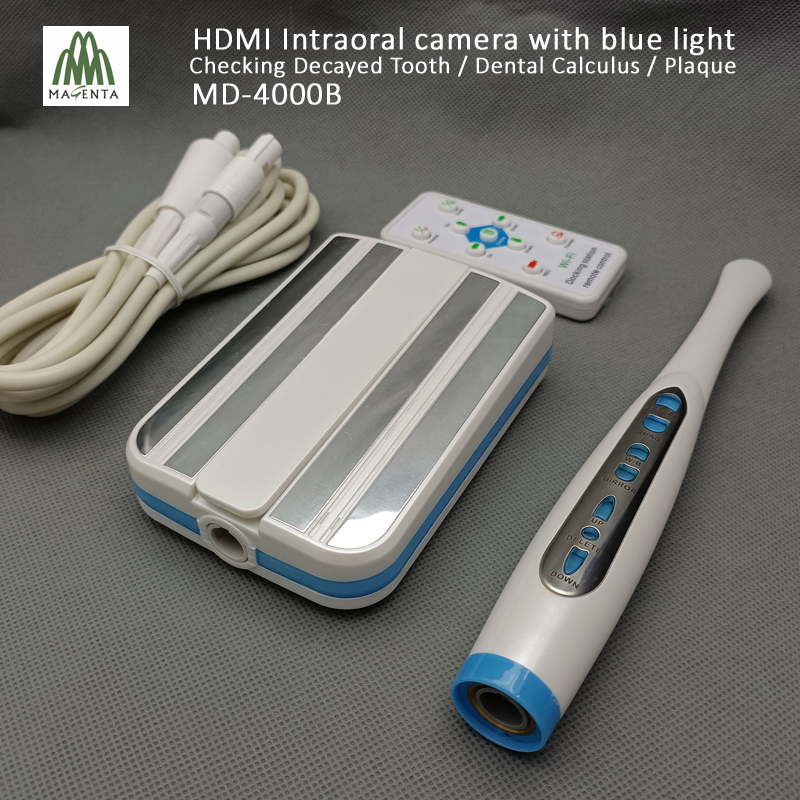 16: 9 Full Display HDMI and VGA Blue Light Dental Camera for Checking Dental Calculus / Decayed Teeth and Plaque