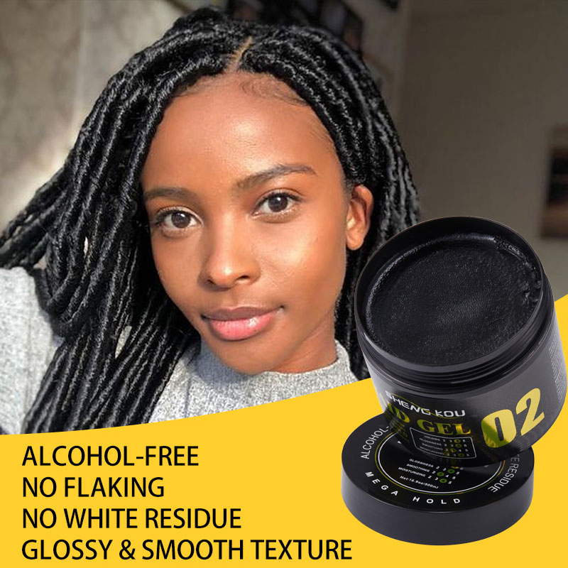 Wholesale Private Label Hair Syling Product OEM 500ml No White Residue Strong Hold Braid Gel for Hair Braiding