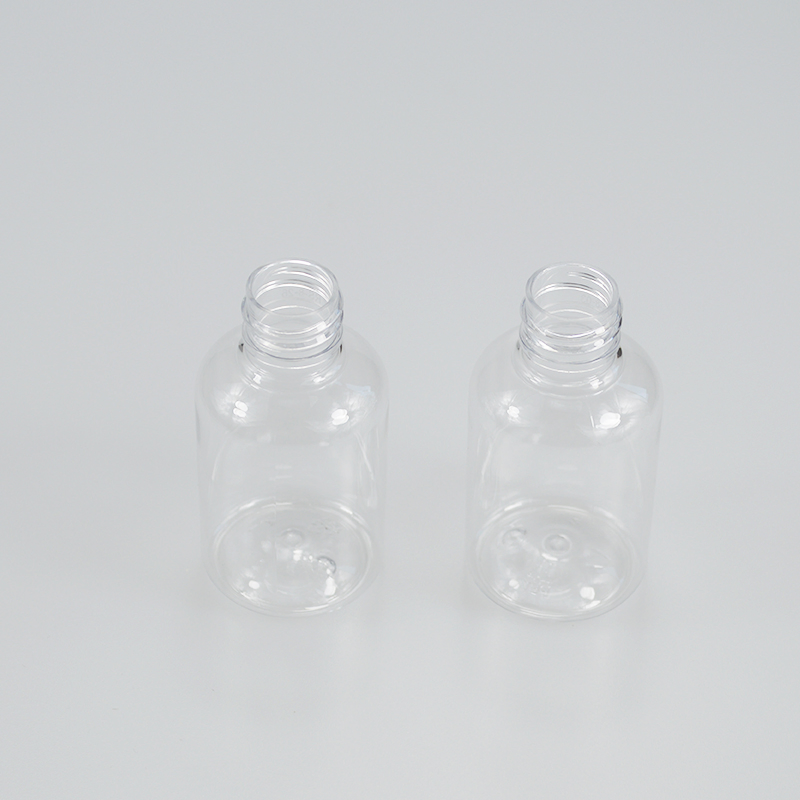 Plastic Pet Bottle 50ml 20/410 Round Boston Bottle with Sprayer Pump