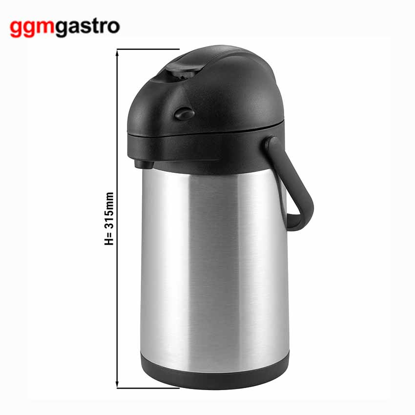 Stainless Steel Air Pressure Coffee Pot Thermo Coffee and Tea Air Pots Ikv20p