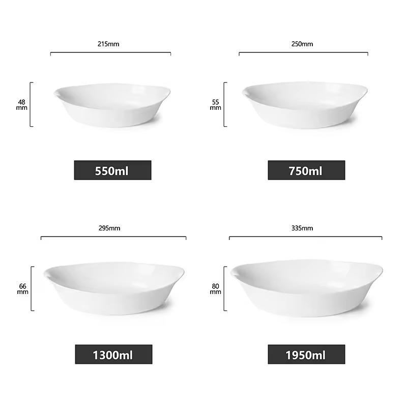 Premium Tempered Opal Glassware Oven Dish Kitchenware for Everyday Cooking