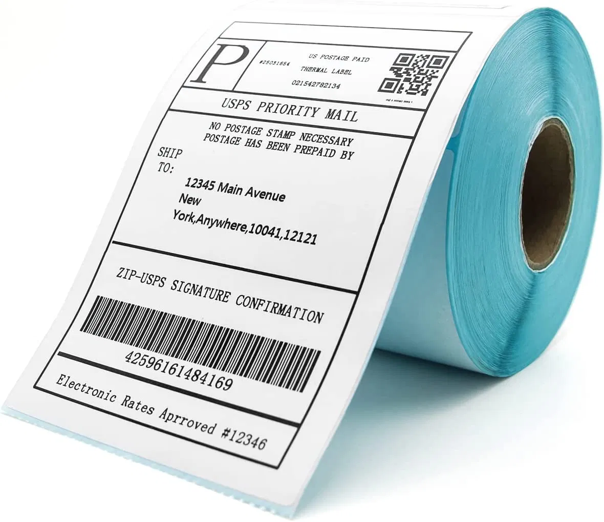 Custom 4X6 Waterproof Thermal Shipping Labels for Easy Printing