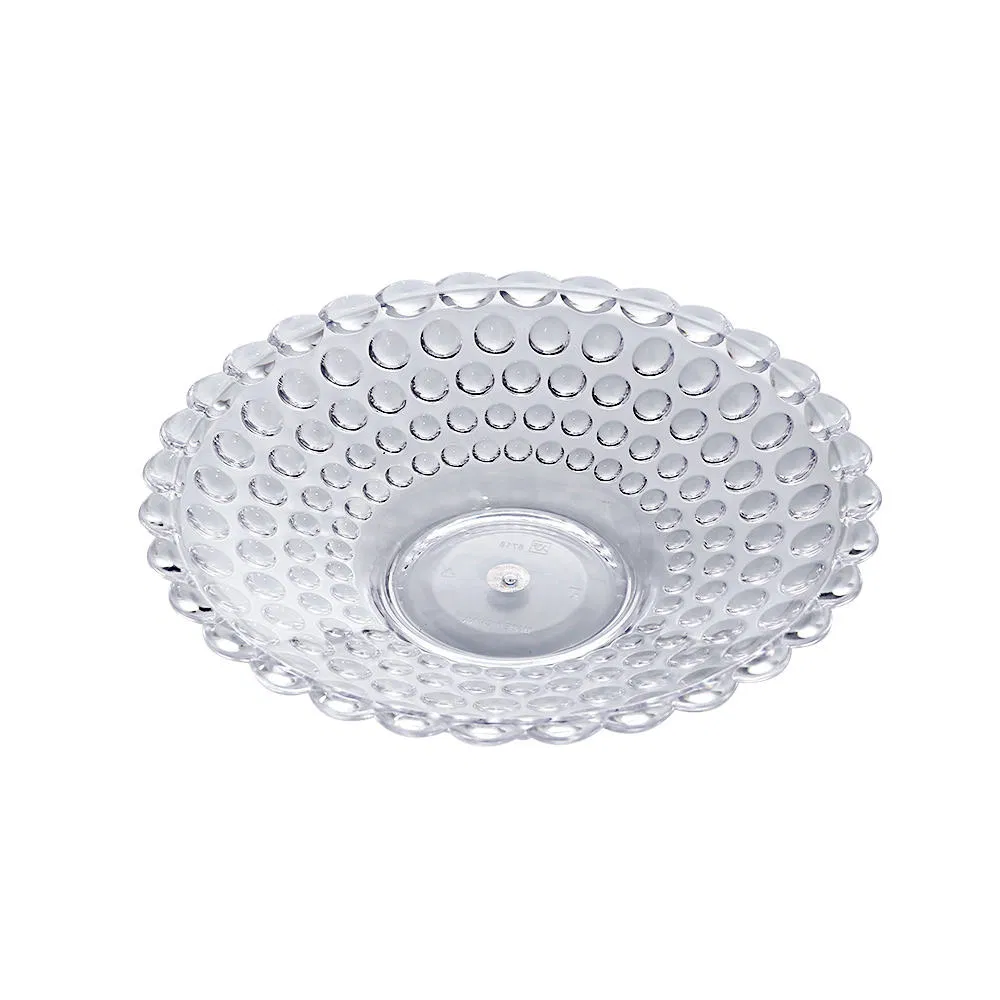 Minimalist Spiral Fruit Dish Stackable Tray Flower Plant PS Plastic Fruit Plate