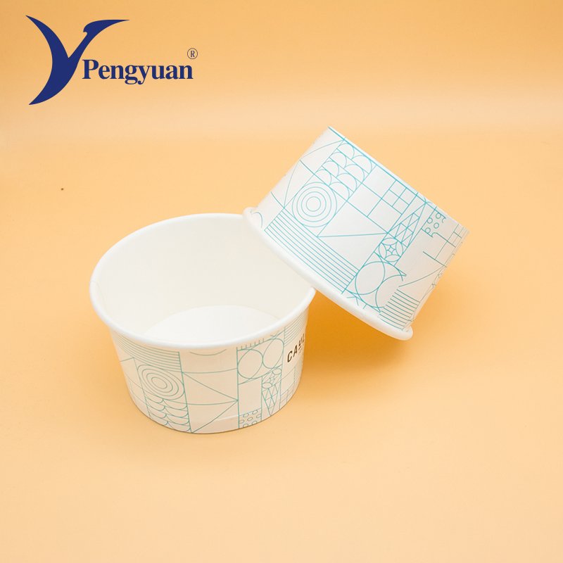Customized Paper Cup Ice Cream Packaging Cup