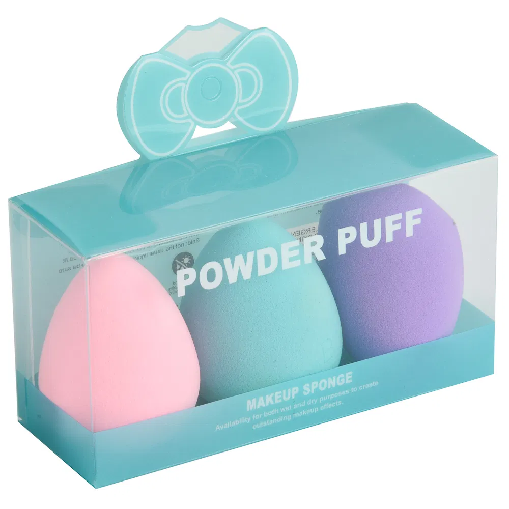 Non-Latex Sponges 3 Pieces Makeup Blender Set Beauty Foundation Face Powder Puff Makeup Sponge